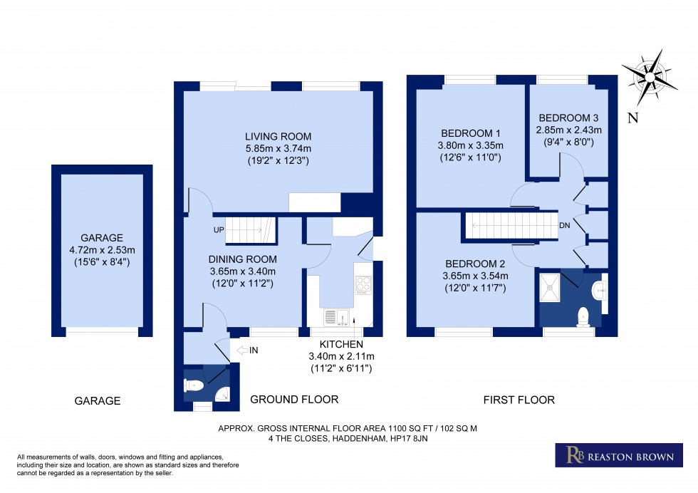 Floorplan for Haddenham, Buckinghamshire