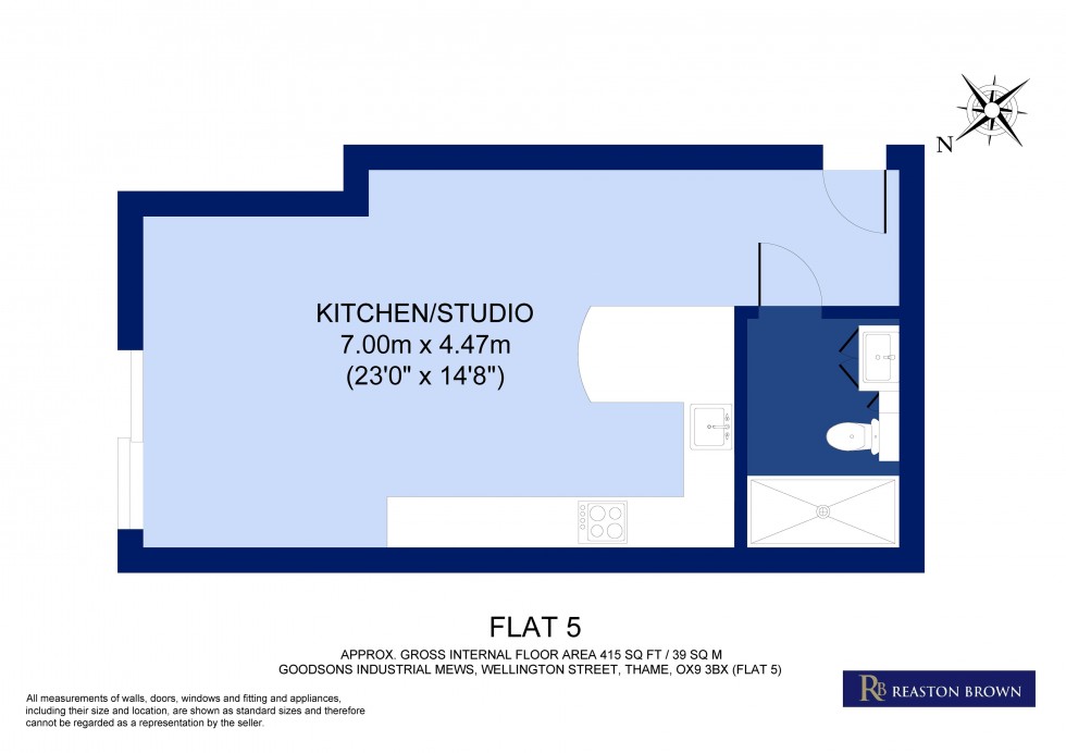 Floorplan for Thame, Oxfordshire