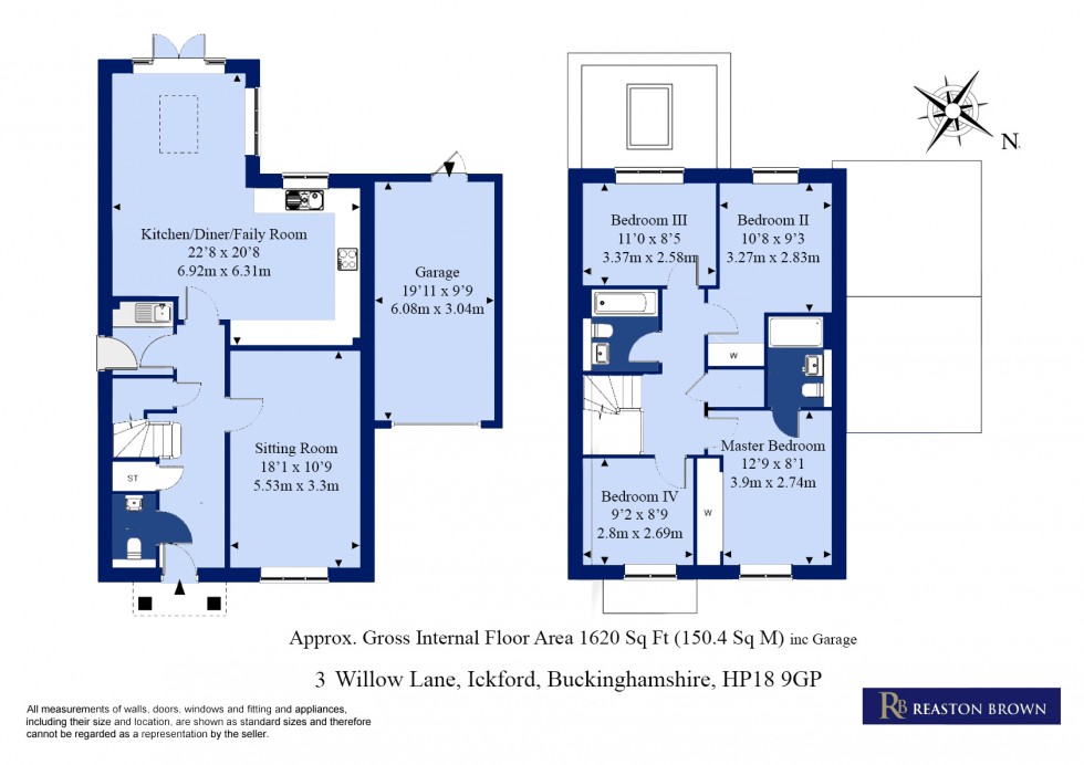 Floorplan for Ickford, Buckinghamshire