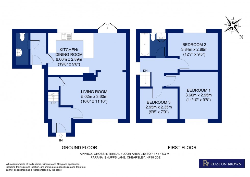 Floorplan for Chearsley Buckinghamshire