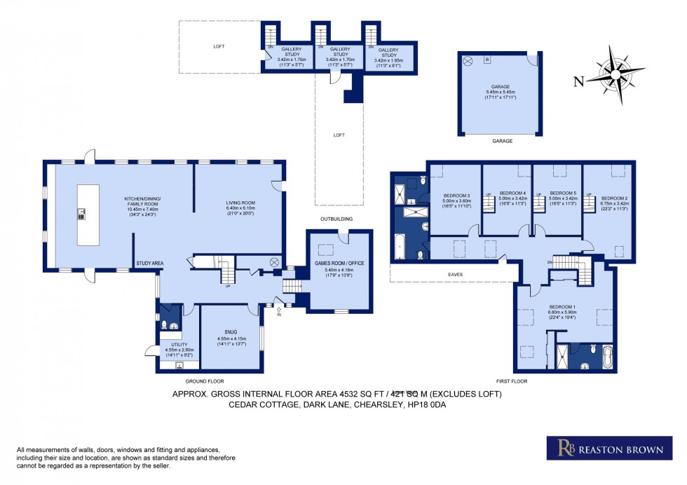 Floorplan for Chearsley, Buckinghamshire