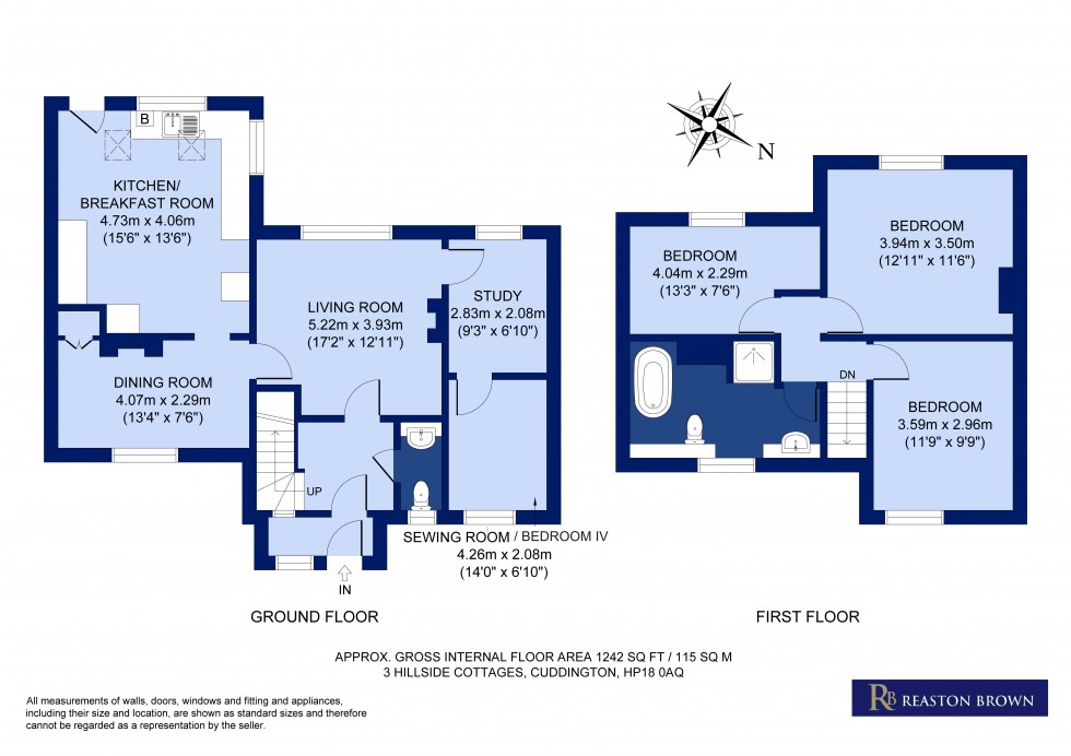 Floorplan for Cuddington, Buckinghamshire