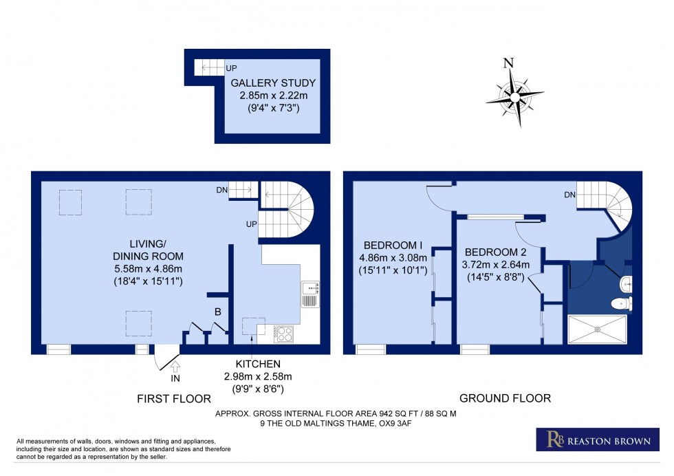 Floorplan for Central Thame, Oxfordshire