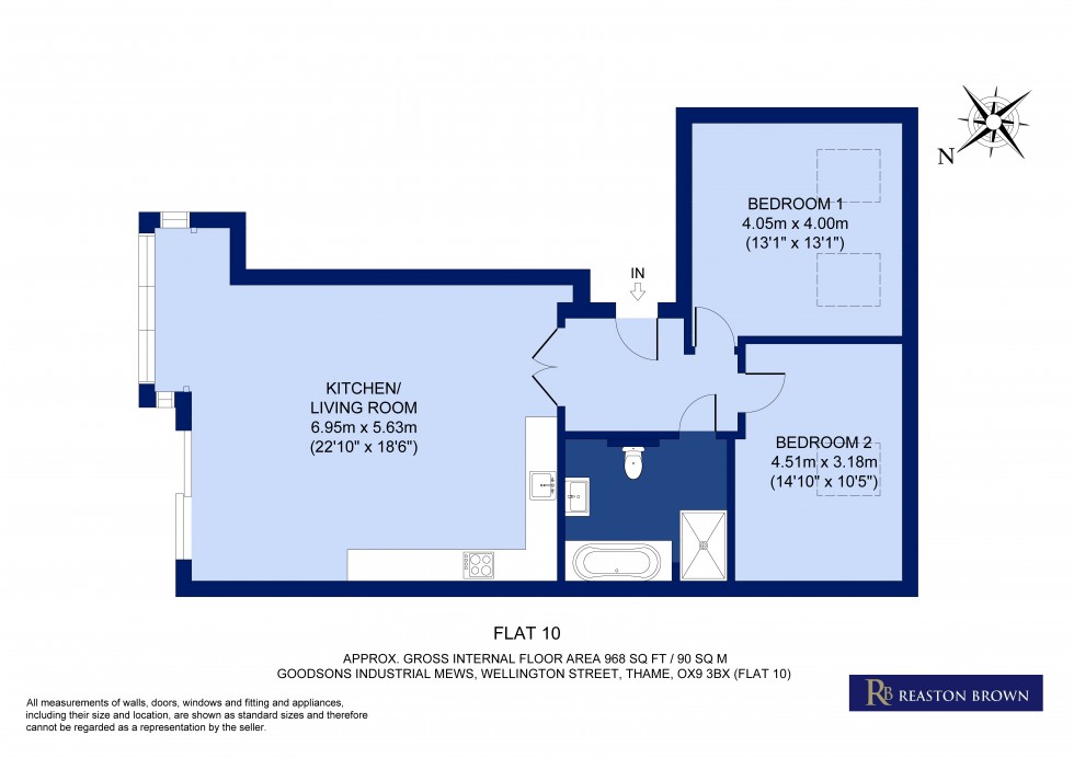 Floorplan for Thame, Oxfordshire