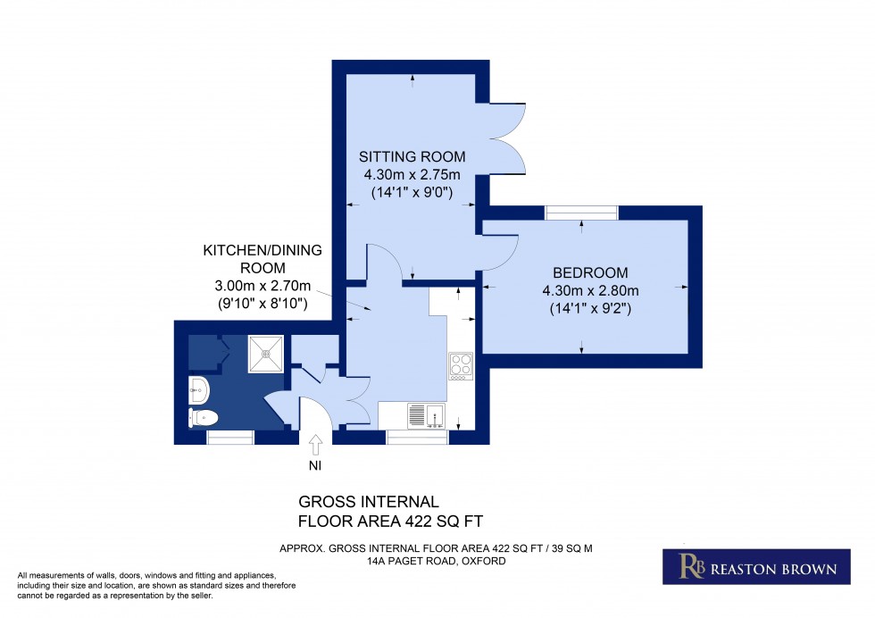 Floorplan for Cowley, Oxford