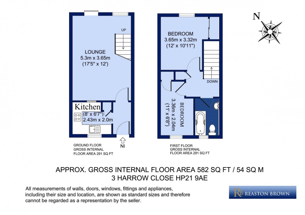 Floorplan for Harrow Close, Stoke Mandeville