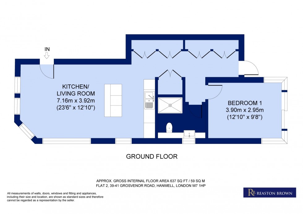 Floorplan for Grosvenor Road, Ealing