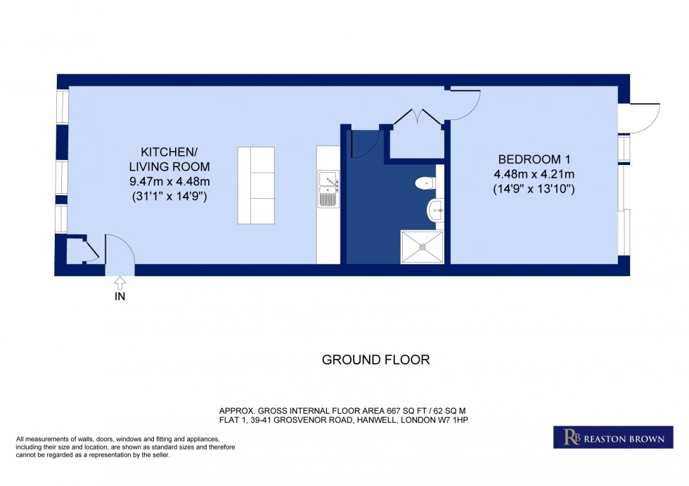 Floorplan for Grosvenor Road, Ealing