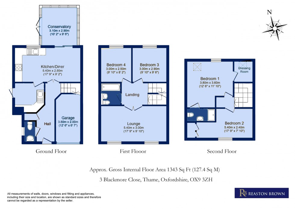 Floorplan for Thame, Oxfordshire