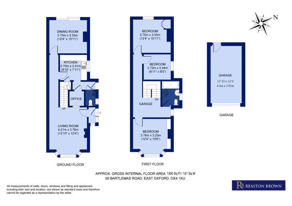 Floorplan for East Oxford, Oxfordshire