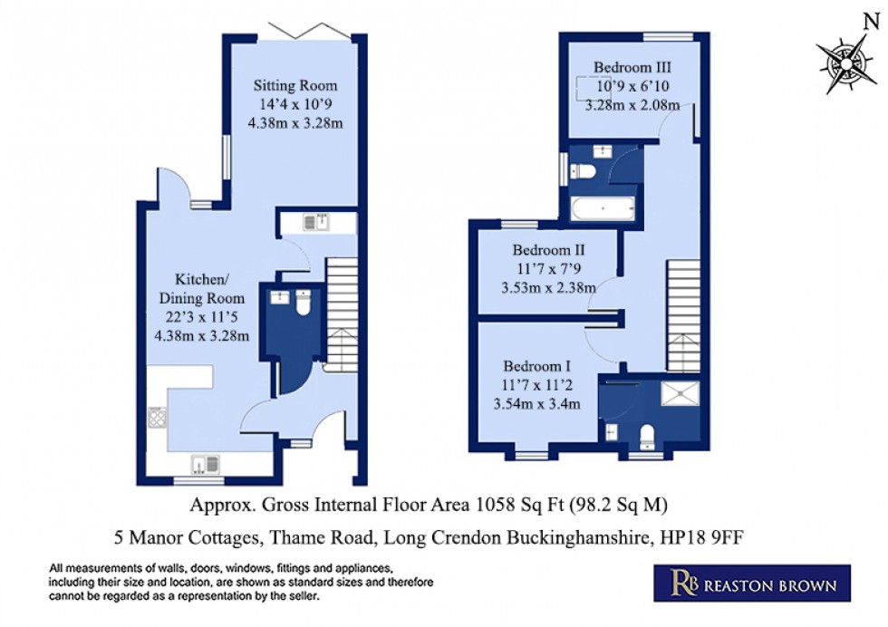 Floorplan for Long Crendon, Buckinghamshire