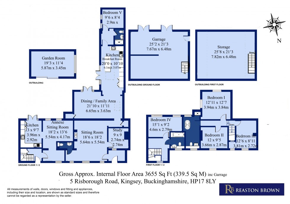 Floorplan for Kingsey, Buckinghamshire