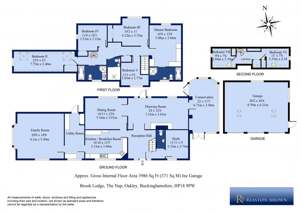 Floorplan for Oakley, Buckinghamshire