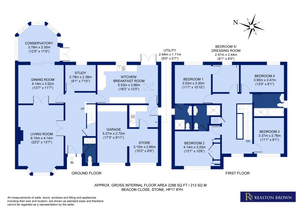 Floorplan for Stone, Buckinghamshire