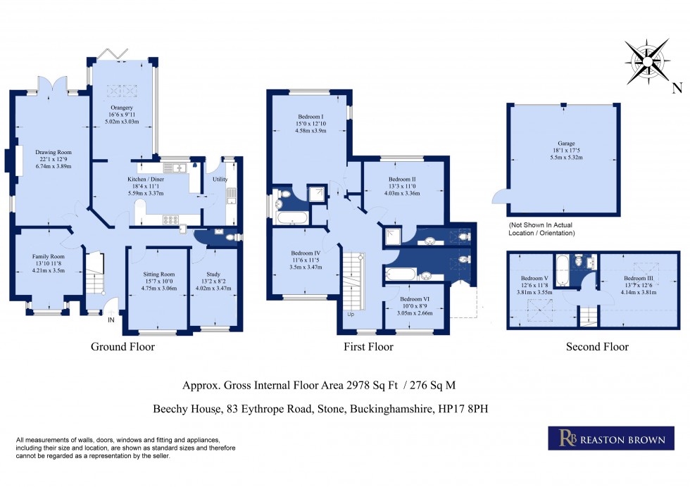 Floorplan for Stone, Eythrope, Buckinghamshire HP17