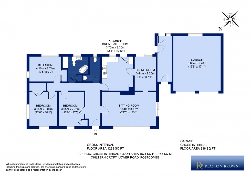 Floorplan for Postcombe, Oxfordshire