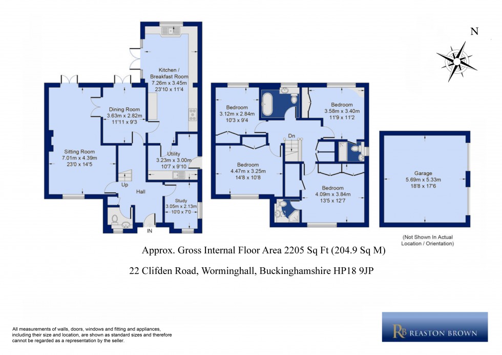 Floorplan for Worminghall, Buckinghamshire