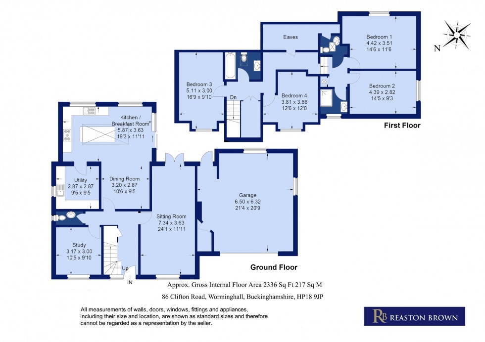 Floorplan for Worminghall, Buckinghamshire