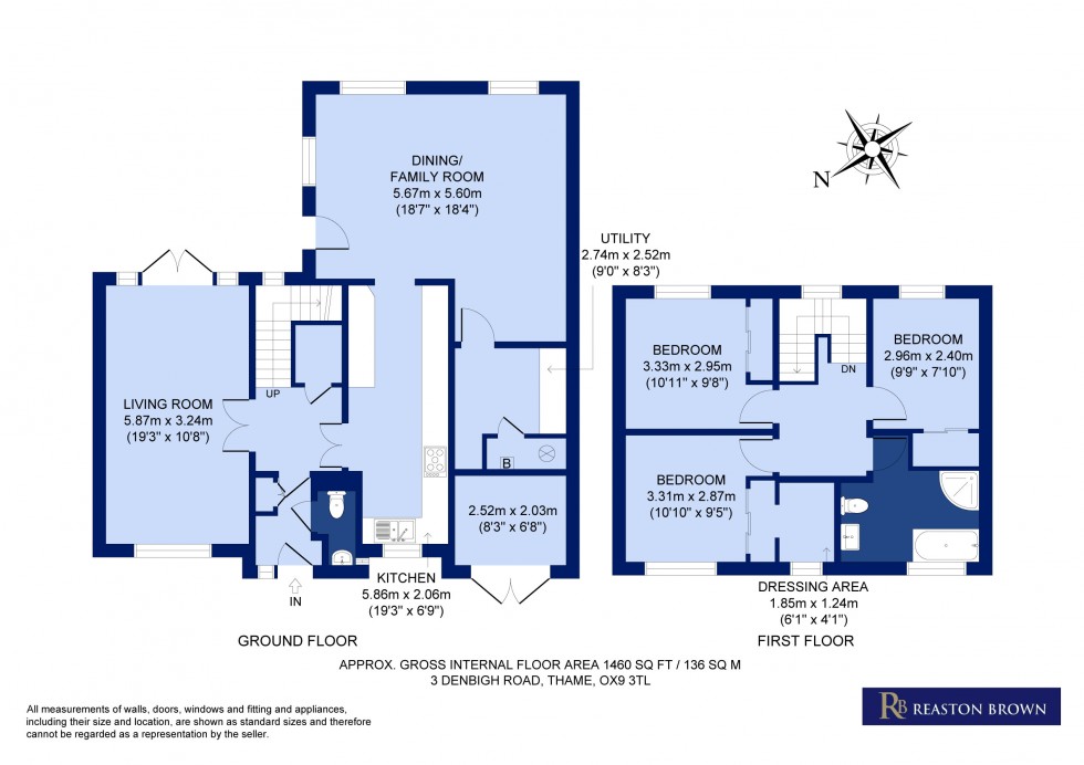 Floorplan for Thame, Oxfordshire