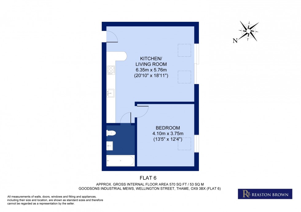 Floorplan for Goodson Mews, Wellington Street