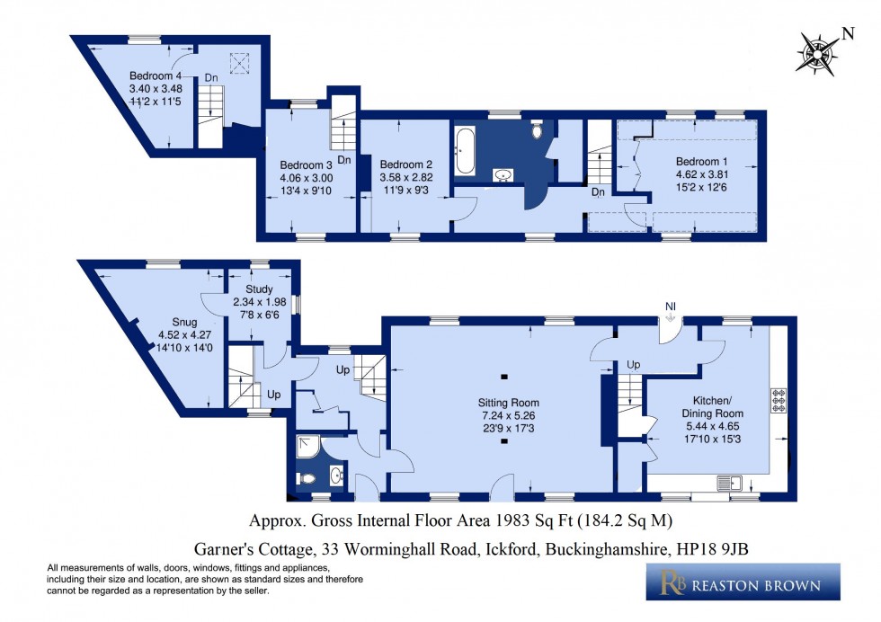 Floorplan for Ickford, Buckinghamshire