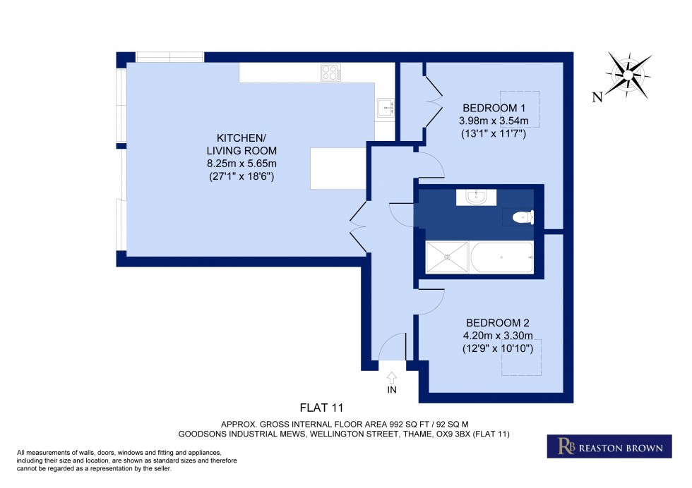 Floorplan for Thame, Oxfordshire