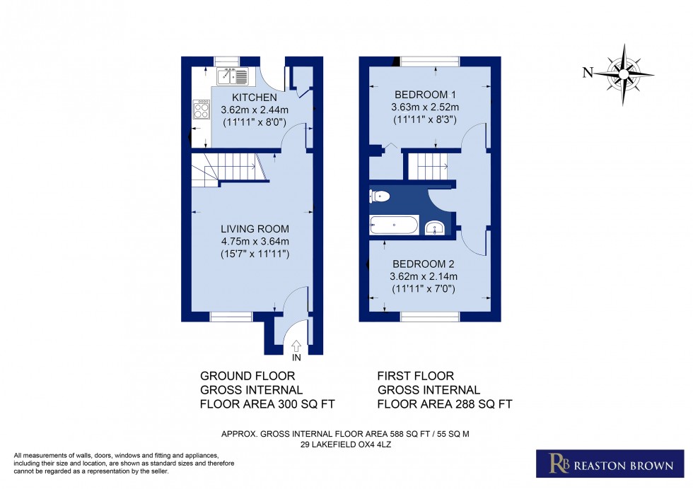 Floorplan for Lakefield Road, Littlemore