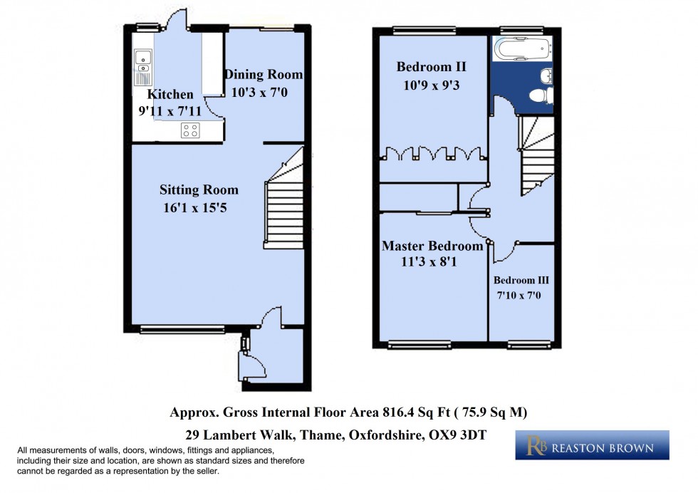 Floorplan for Thame Oxfordshire