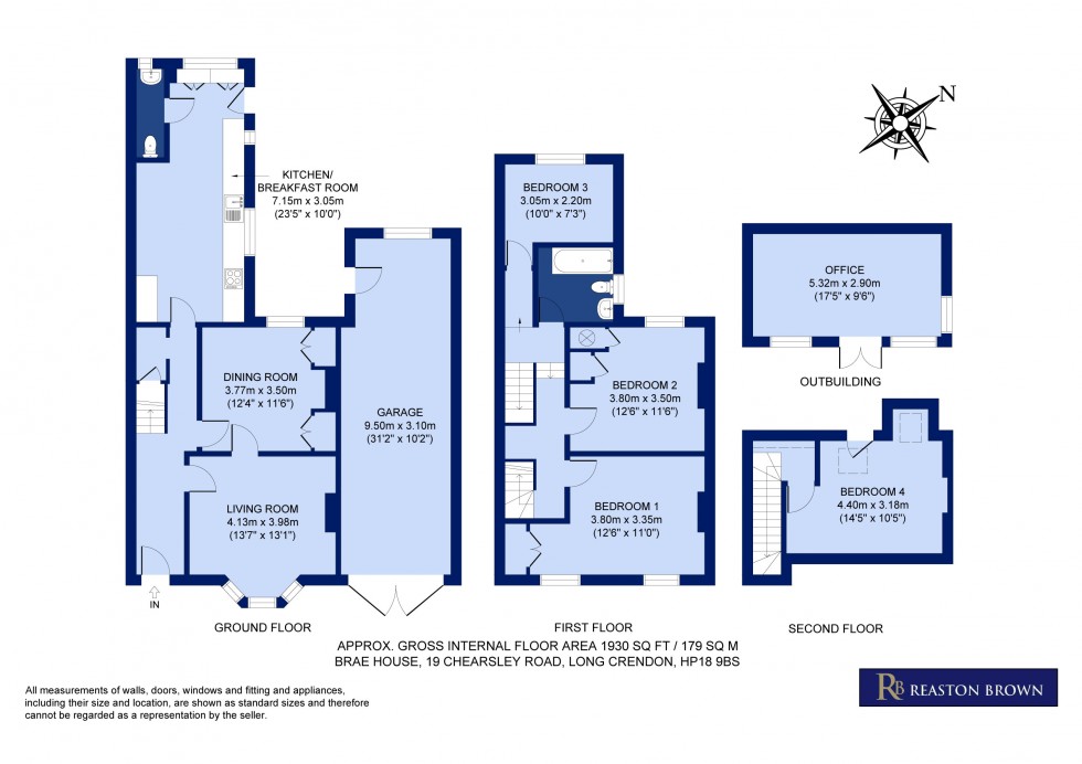 Floorplan for Long Crendon Buckinghamshire