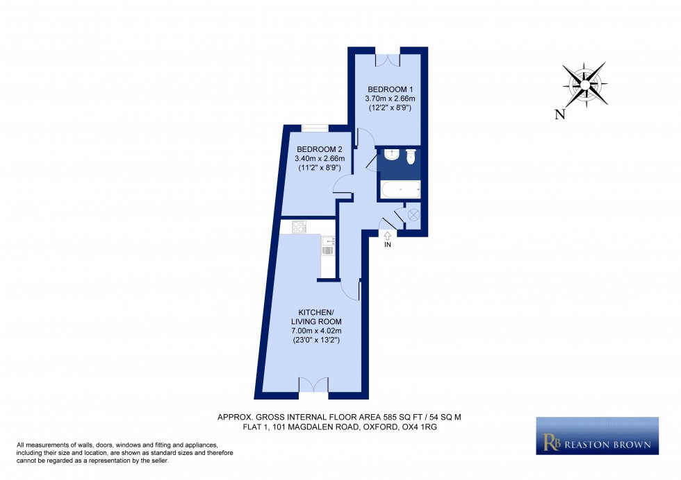 Floorplan for Magdalen Road  Oxfordshire