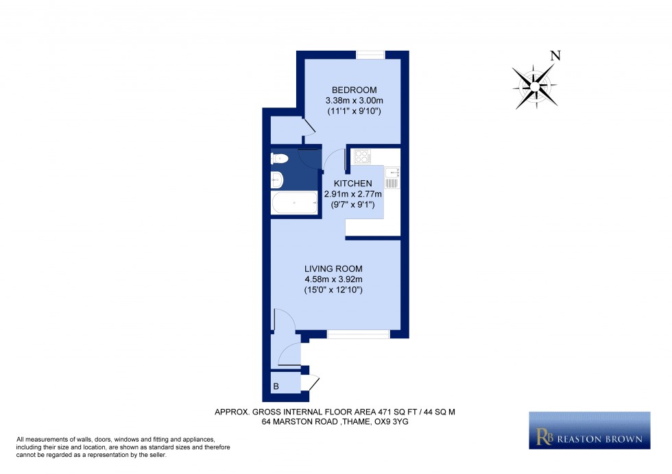 Floorplan for Thame, Oxfordshire