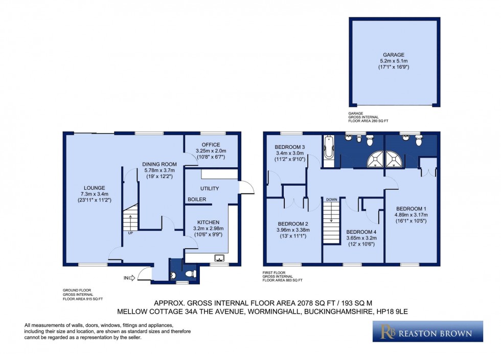 Floorplan for Worminghall, Buckinghamshire