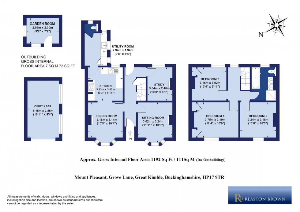 Floorplan for Great Kimble , Buckinghamshire