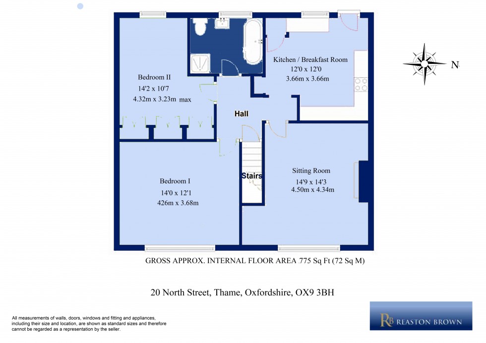 Floorplan for Thame, Oxfordshire