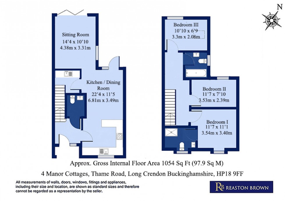 Floorplan for Long Crendon, Buckinghamshire