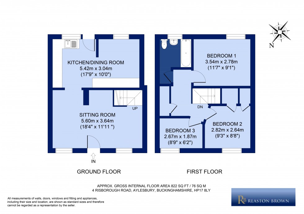 Floorplan for Kingsey, Buckinghamshire