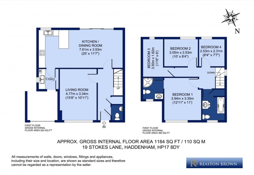 Floorplan for Haddenham, Buckinghamshire