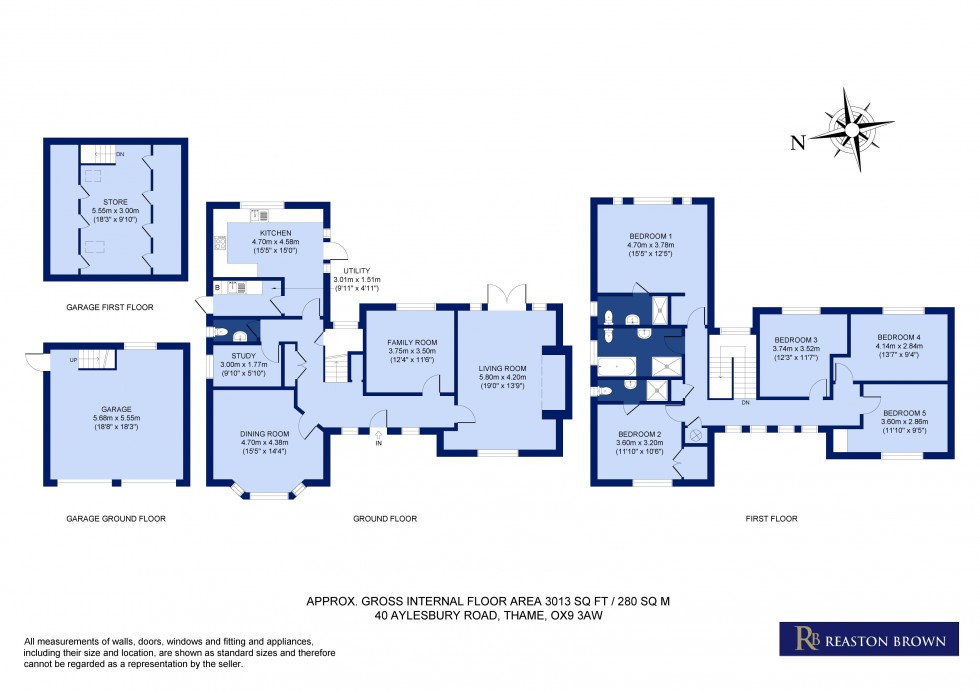 Floorplan for Thame, Oxfordshire