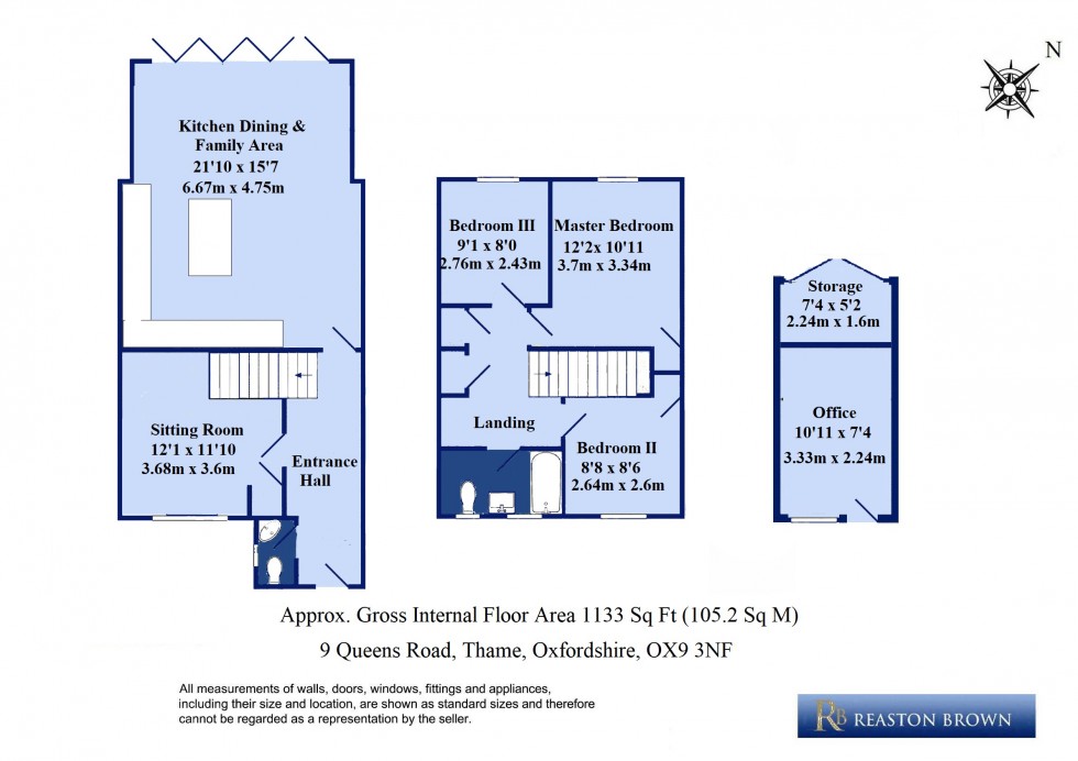 Floorplan for Thame, Oxfordshire